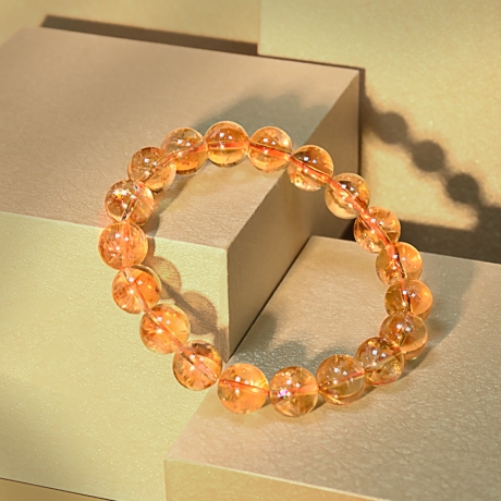 招正偏財黃水晶手鍊