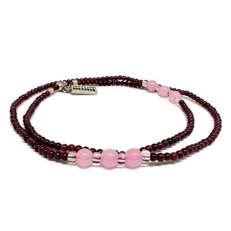 財庫滿滿紅石榴石項鍊(雙用款)