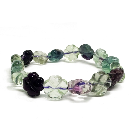 幸運降臨轉化正能量螢石手鍊