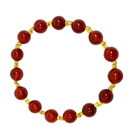 化解溝通障礙紅瑪瑙手鍊