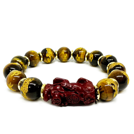 龍騰虎躍金虎眼貔貅手鍊