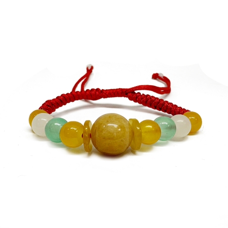 幸運相隨緬甸玉紅線手鍊