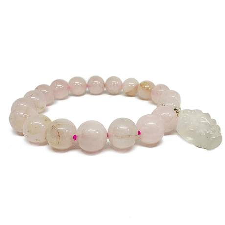 好人緣旺桃花狐仙粉晶手鍊