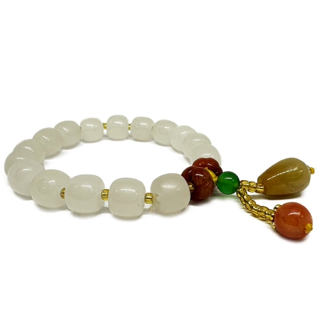 趨吉避凶好運連連白玉手鍊