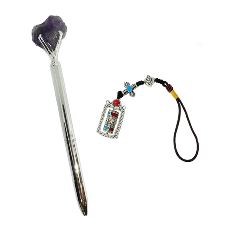 開智慧招十方貴人水晶筆套組