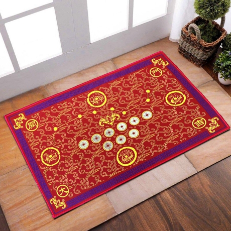 (2入)財富鴻運招財踏墊/地墊/門墊/床邊墊