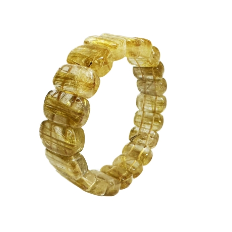 鈦晶招財能量最強寬版手鍊水晶之王滿絲有根部