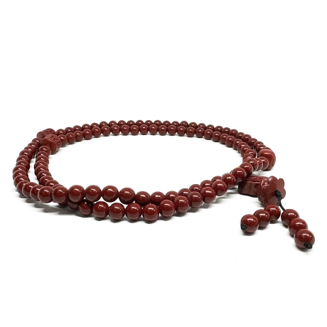 硃砂蓮花聚寶袋108顆念珠