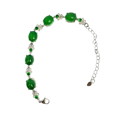 花開富貴綠玉髓手鍊
