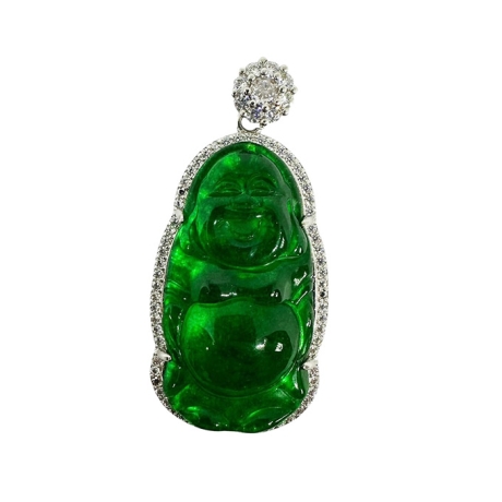 彌勒佛玉髓項鍊(長) 含鍊子