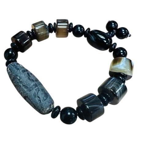 老礦九眼天珠手鍊