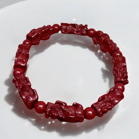 吉祥轉好運硃砂貔貅手鍊