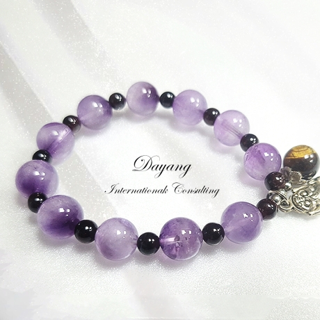 紫水晶強力招財貔貅轉運手鍊