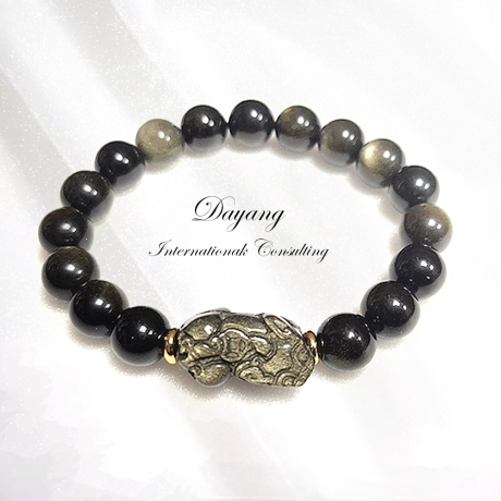 擋災招正偏財金曜貔貅手鍊